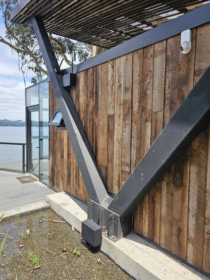 Revestimiento mix nativo oscuro lijado